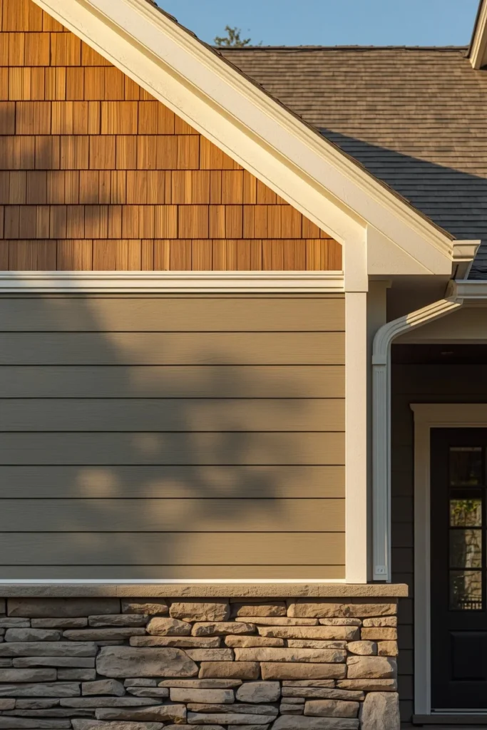 16 Craftsman Exterior Ideas That Are Classic, Detailed & Endlessly Beautiful 8 craftsman home facade detail, featuring cedar shake shingles