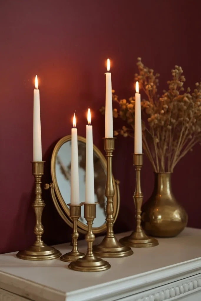 18 Dark Cottagecore Bedroom Ideas That Feel Magical & Deeply Cozy 8 The Brass Candlestick Collection