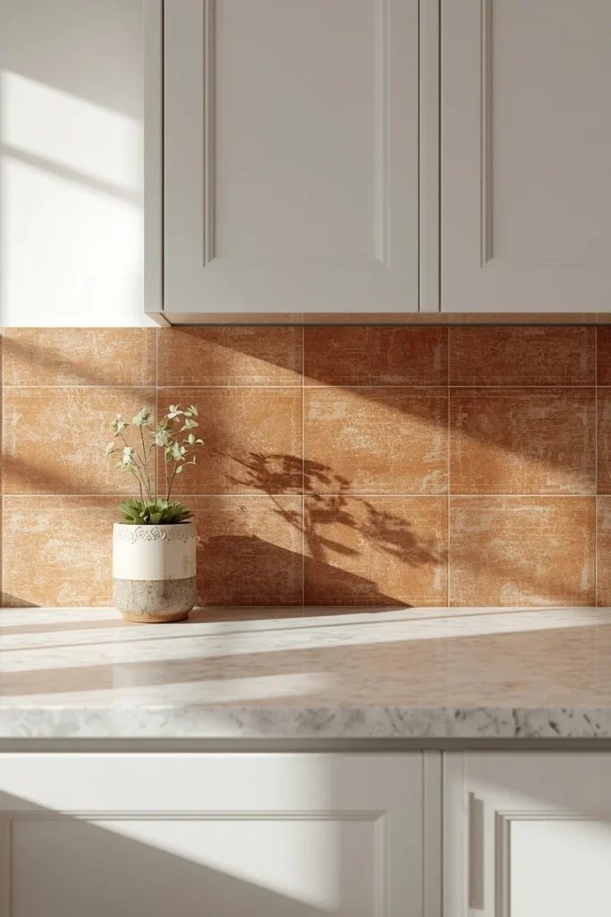 23 Laundry Room Design Ideas That Turn a Chore Space Into a Design Feature 8 laundry room backsplash, featuring pale terracotta zellige tile