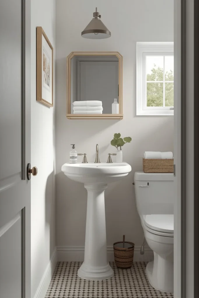 18 Small Bathroom Ideas That Pack Maximum Style Into Minimal Space 8 small bathroom, featuring a slim white pedestal sink