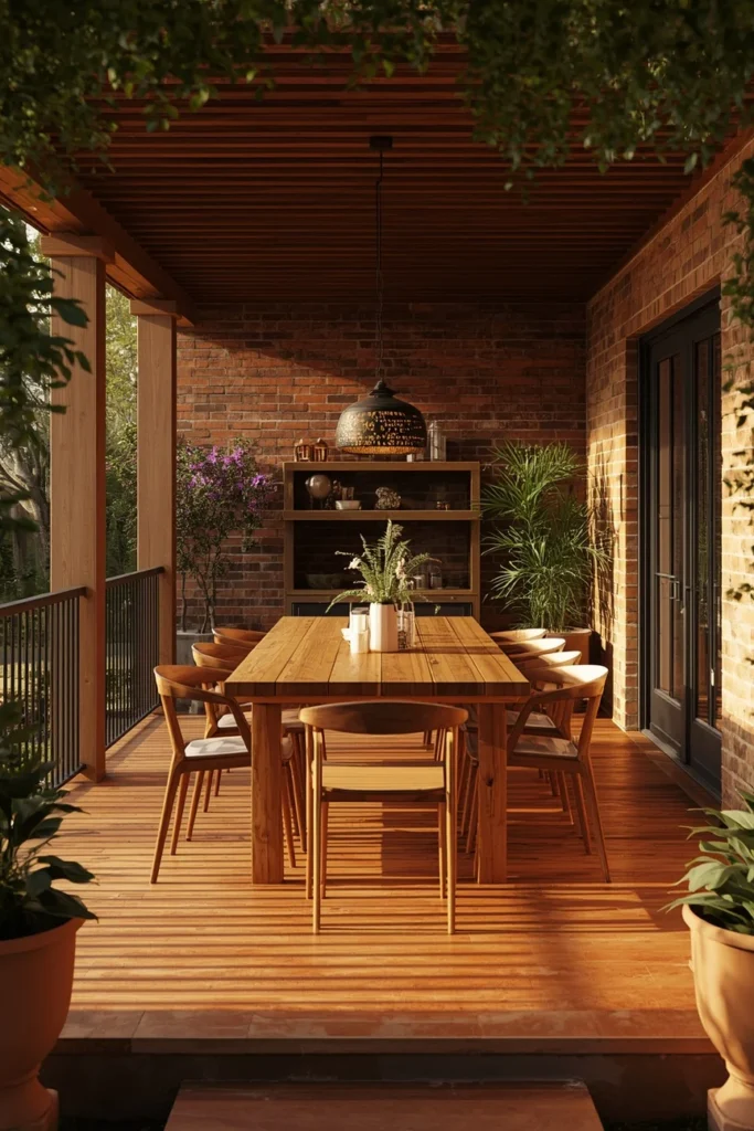 18 Back Porch Ideas That Make Outdoor Living Feel Like Pure Heaven 9 Back Porch Dining Zone