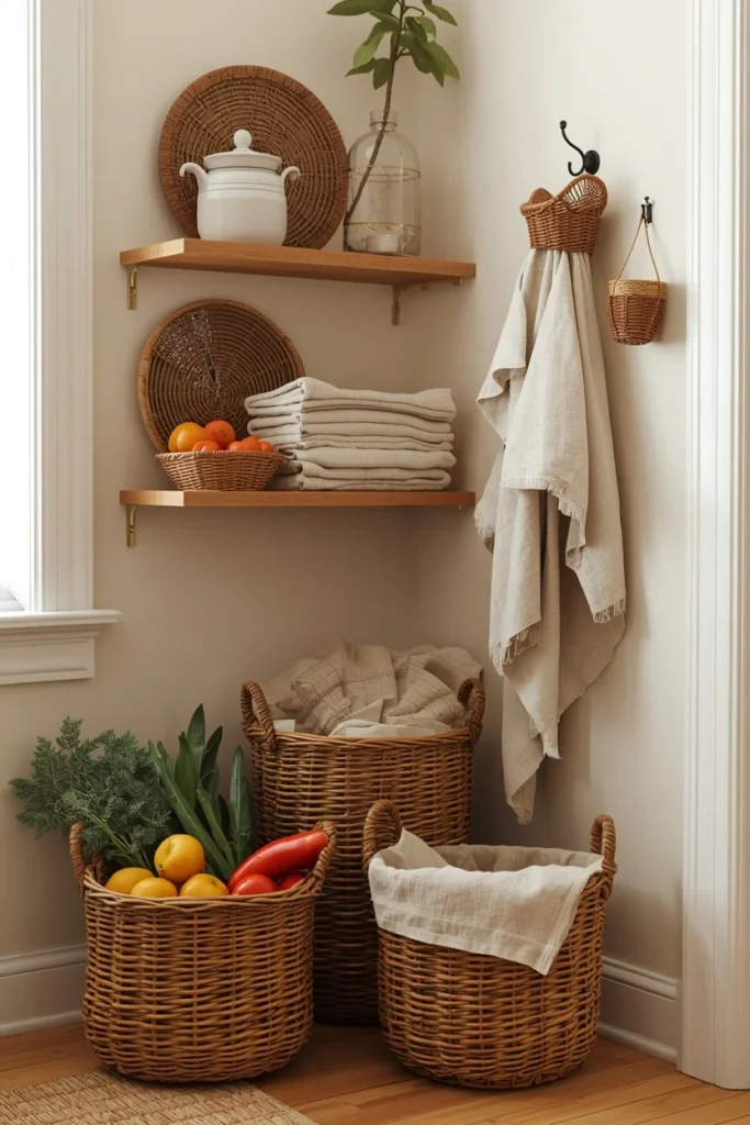 Wicker and Woven Basket Collection