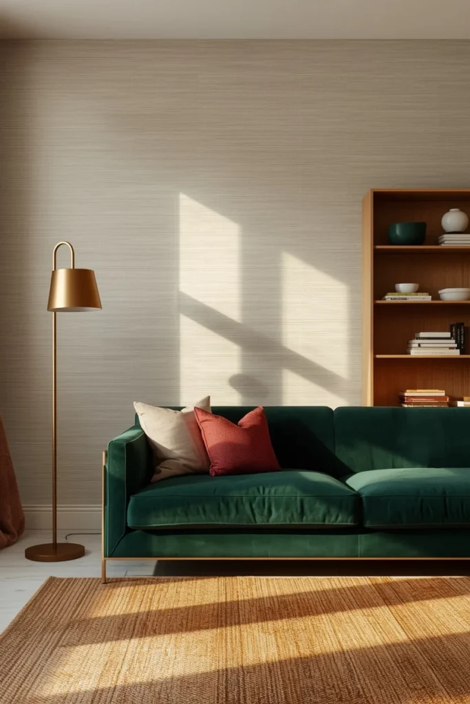 neutral textured living room