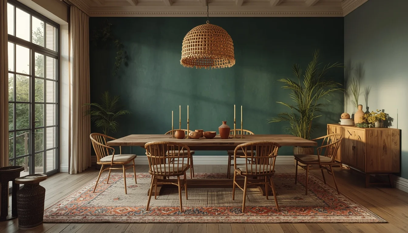 16 Boho Dining Room Ideas That Are Colorful, Layered & Totally Stunning 1 boho dining room