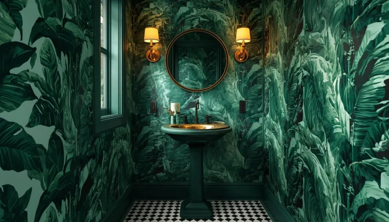 bold bathroom wallpaper featurd