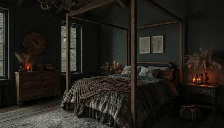 18 Dark Cottagecore Bedroom Ideas That Feel Magical & Deeply Cozy 8 dark cottagecore bedroom