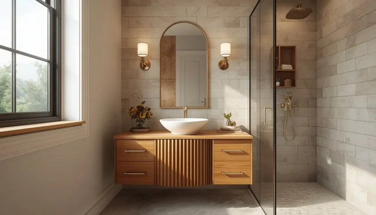 small bathroom maximum style
