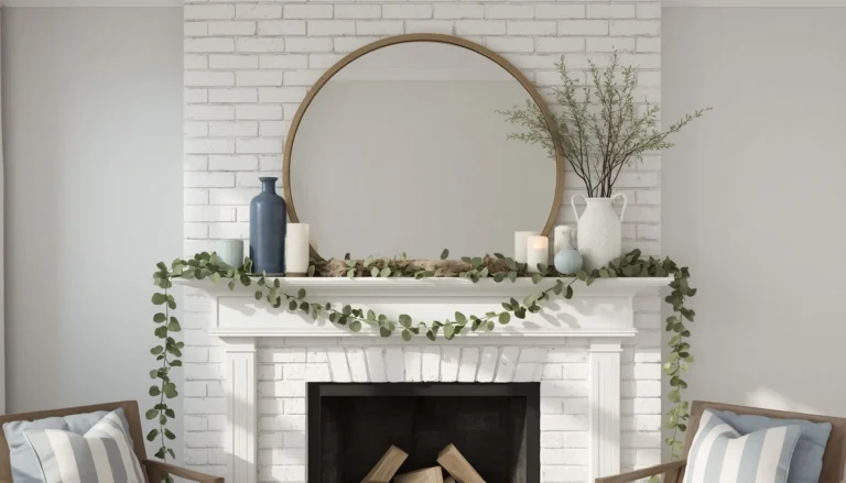 summer mantel decor ideas
