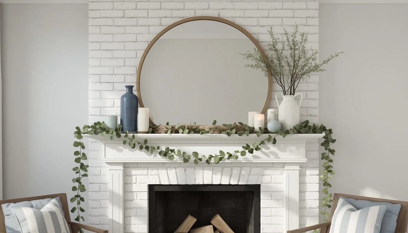summer mantel decor ideas