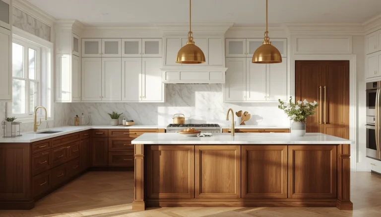 two toned kitchen cabnet combos