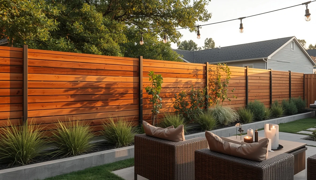 wood privacy fence ideas