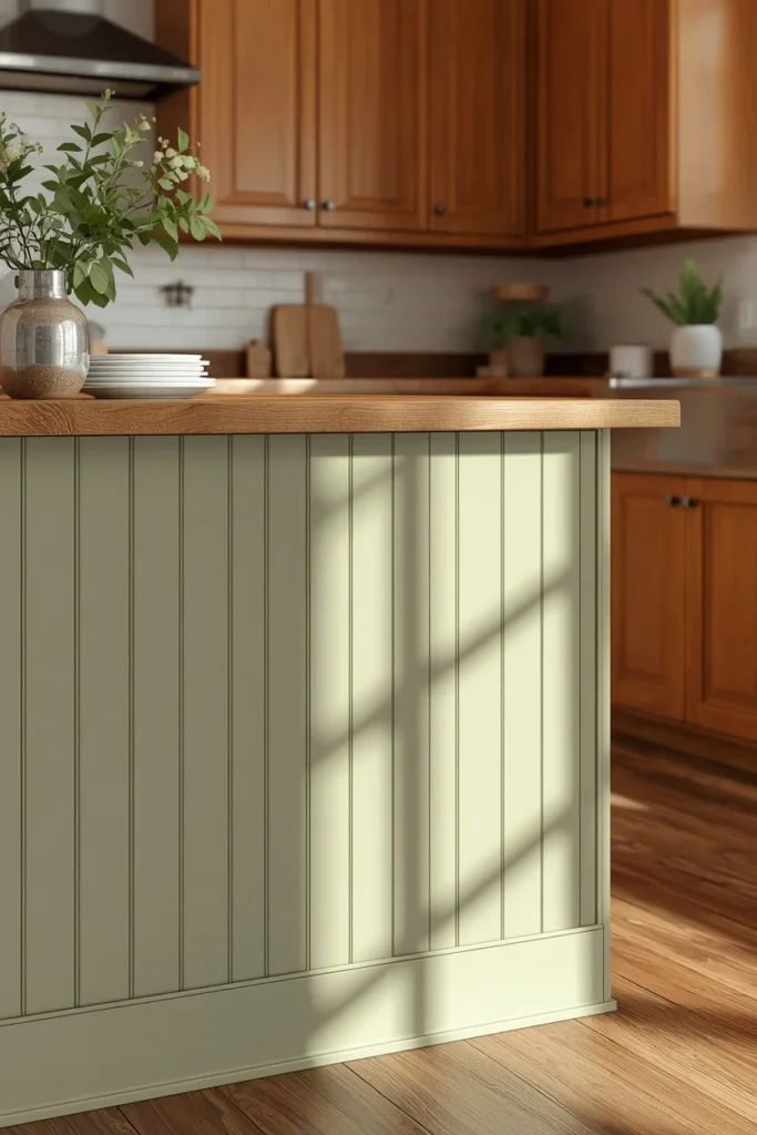 19 Modern Farmhouse Kitchens That Nail Cozy Meets Contemporary 18 farmhouse kitchen, featuring a board and batten paneled island