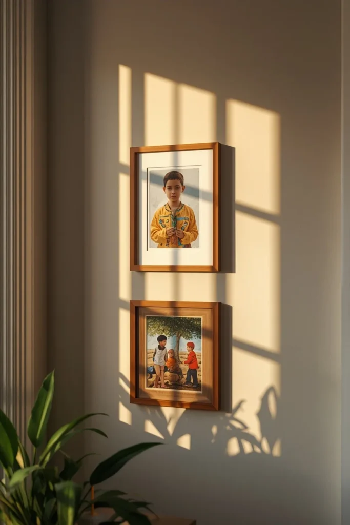 homeschool room, featuring a personalized gallery wall 