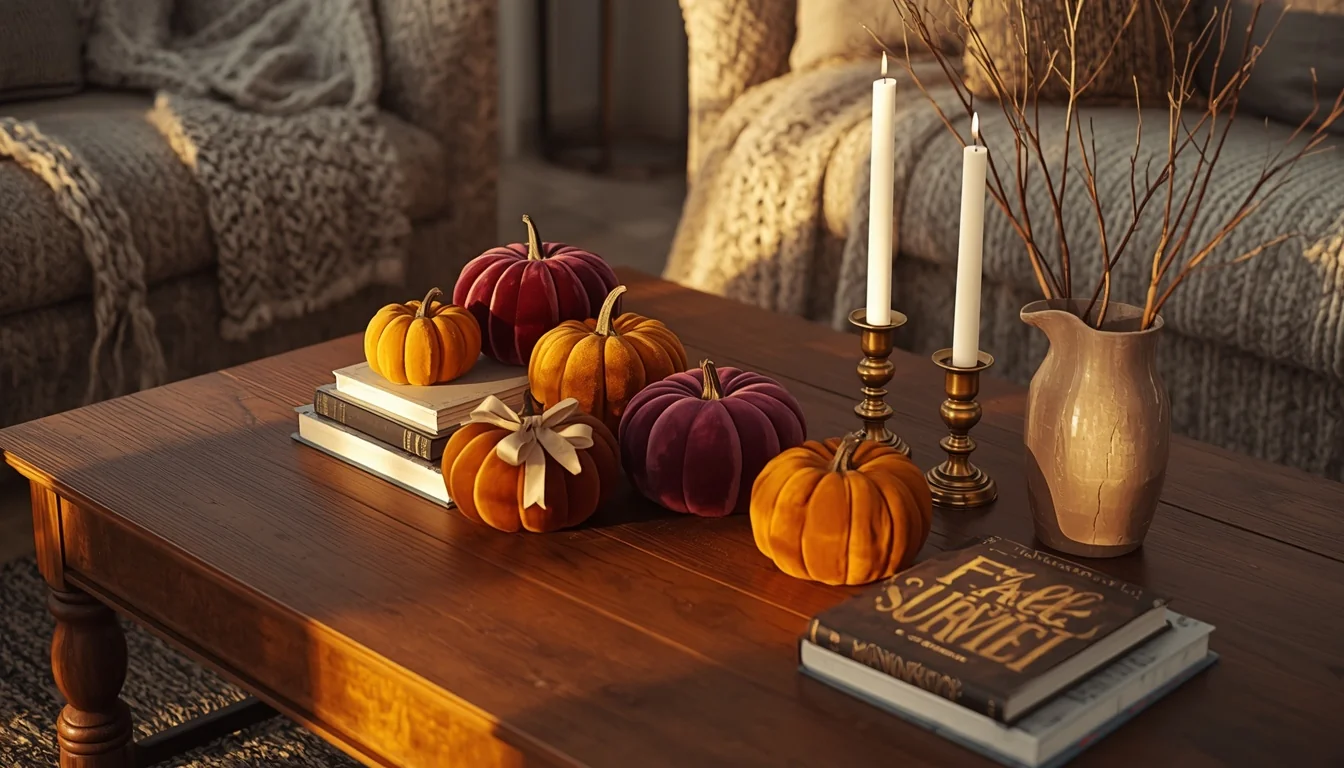 20 Fall Coffee Table Decor Ideas to Steal This Season 1 fall coffee table decor