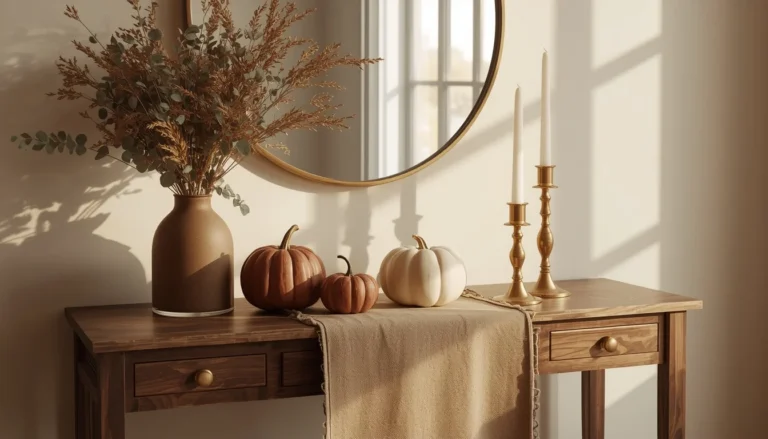 Fall Entry Table Decor Ideas featured