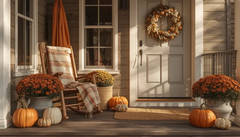 23 Fall Front Porch Decor Ideas That Are Cozy, Creative & Absolutely Beautiful 22 fall front porch decor