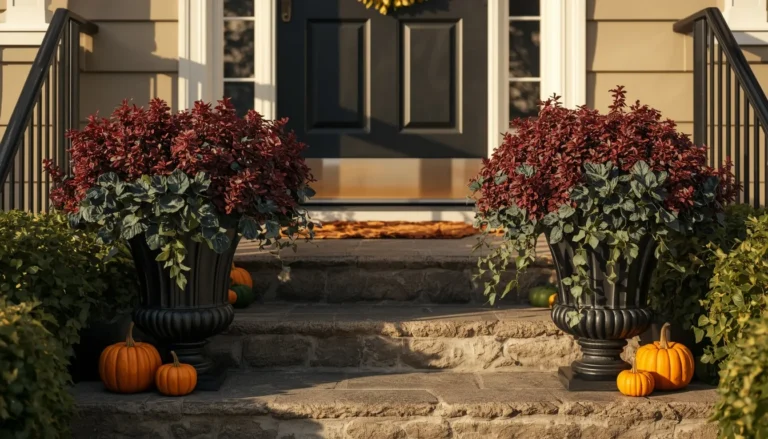 Fall Planter Ideas curb appeal