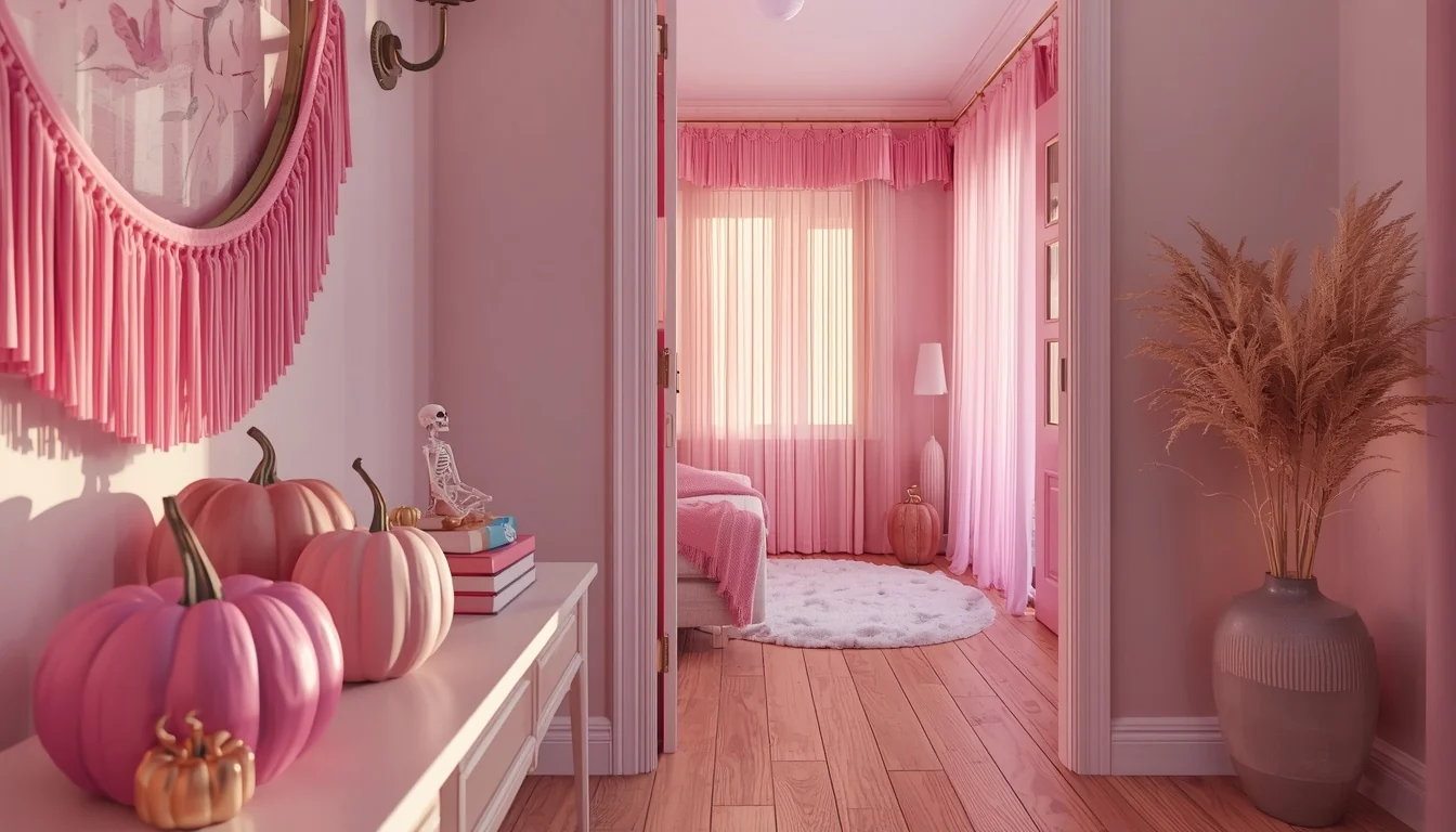 Pink Halloween Decor Ideas featured