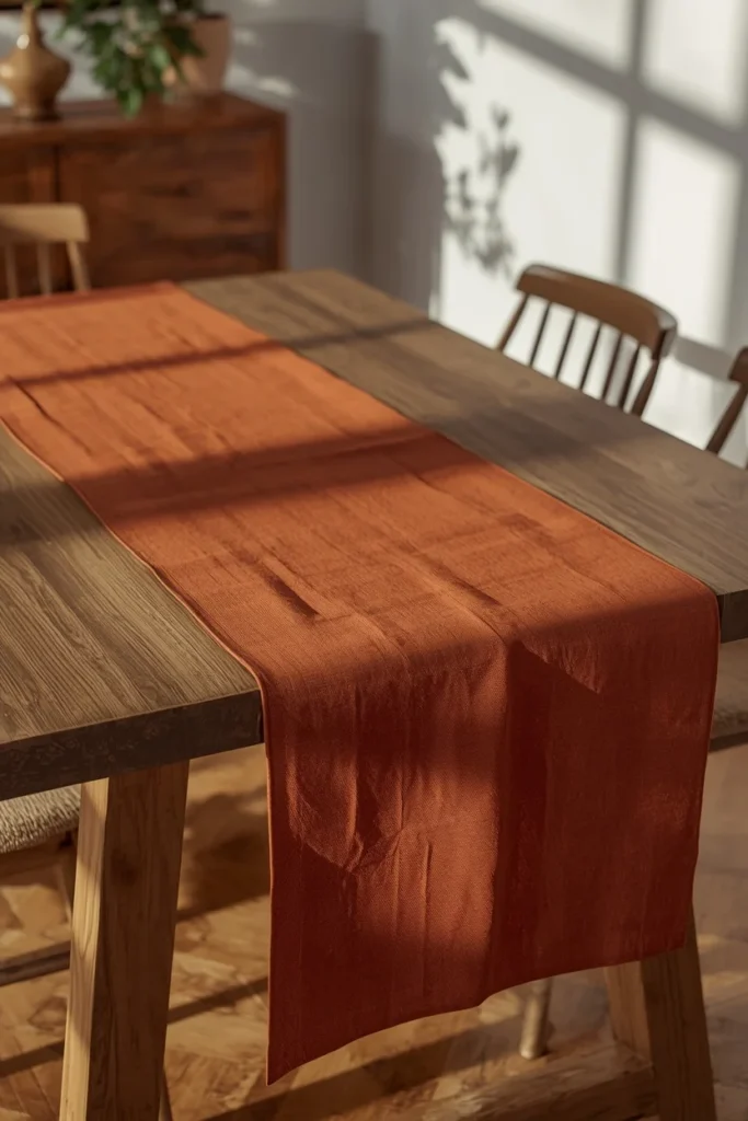 18 Fall Table Setting Ideas for Cozy Autumn Dinners 2 dining table close-up, featuring a properly set place setting
