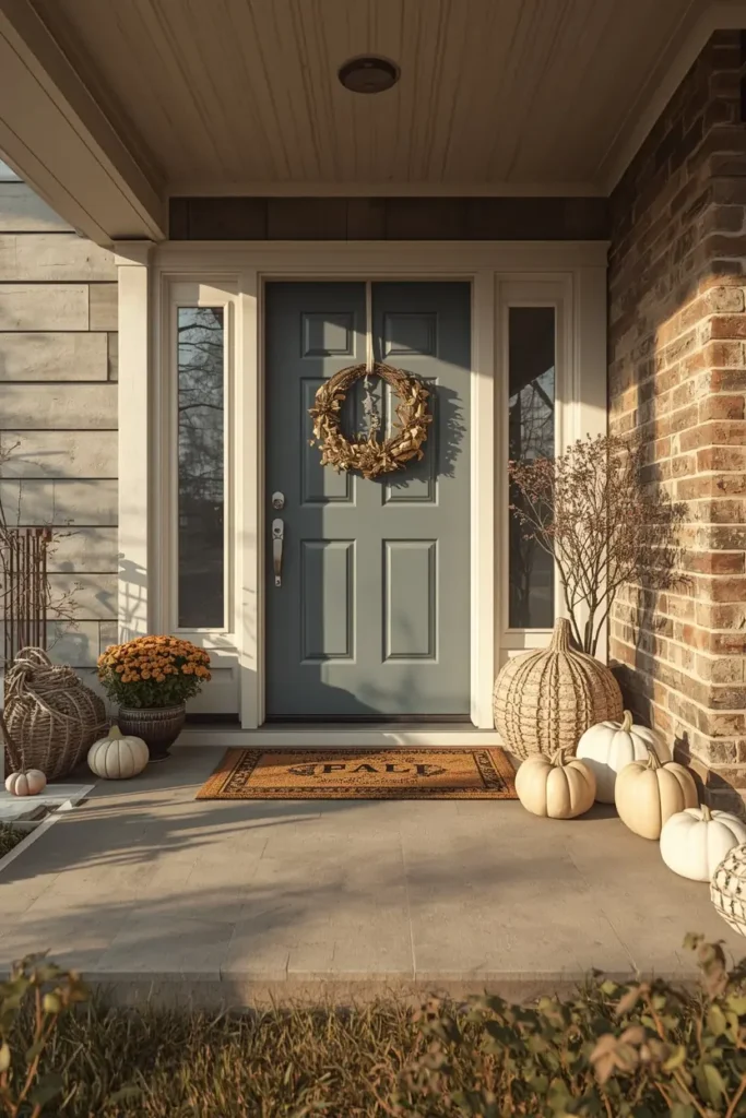 front porch shown in a progression, featuring the early stages