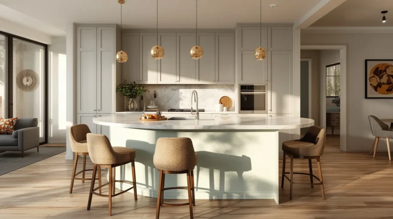 17 Curved Kitchen Peninsula Ideas for Better Small-Space Flow 5 Curved Kitchen Peninsula Ideas
