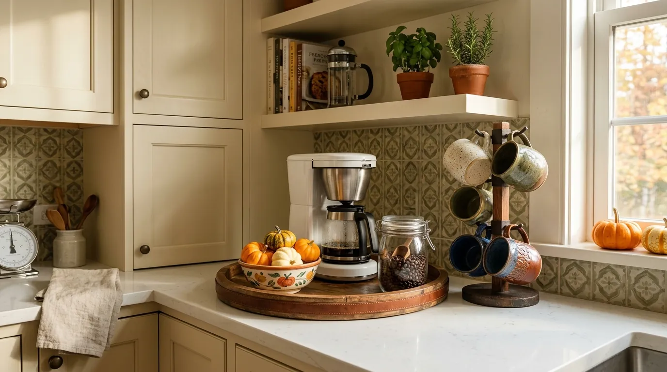 Fall Coffee Station Styling