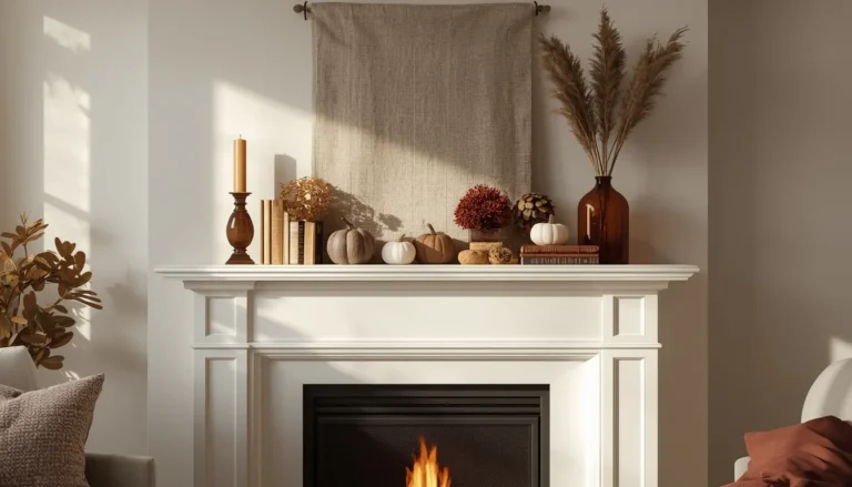 19 Fall Fireplace Mantel Decor Ideas That Feel So Cozy 21 Fall Fireplace Mantel Decor for cozy look