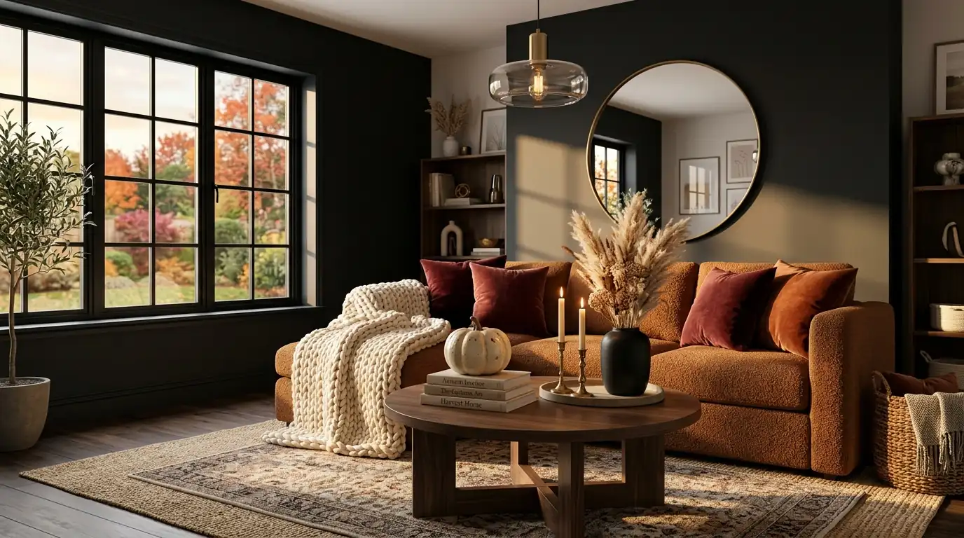 Moody Fall Living Room