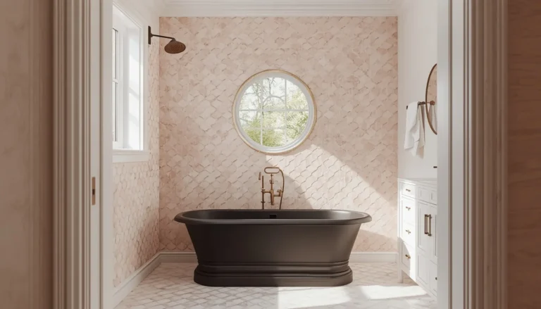 18 Scalloped Tile Ideas for a Soft, Statement-Making Bathroom 6 Scalloped Tile Ideas